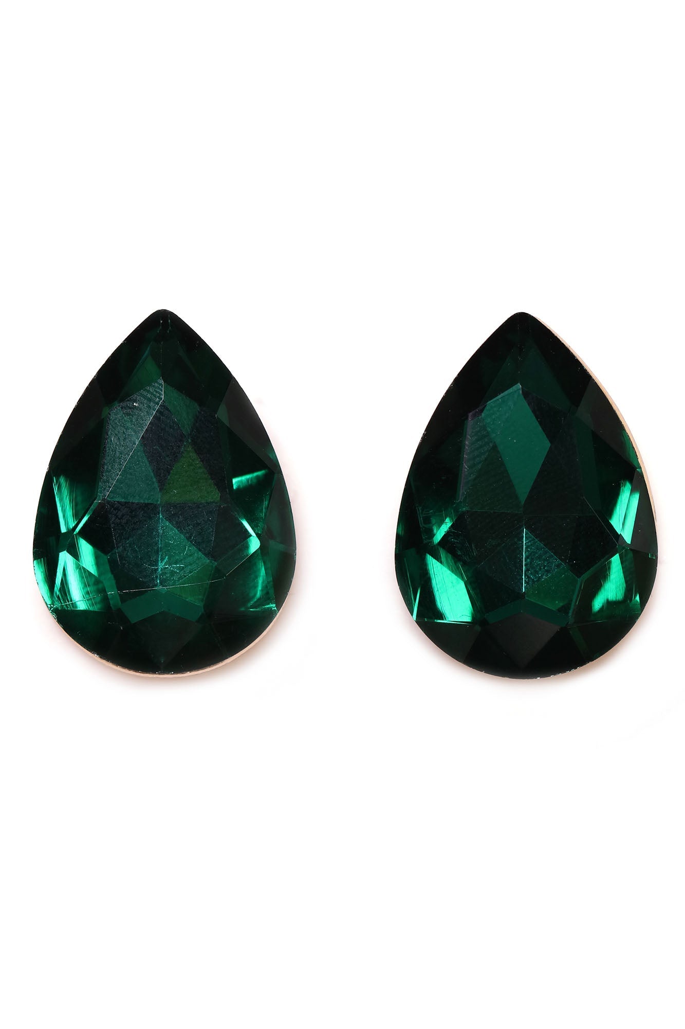 Gib ihn auf Drop -Ohrringe - Emerald