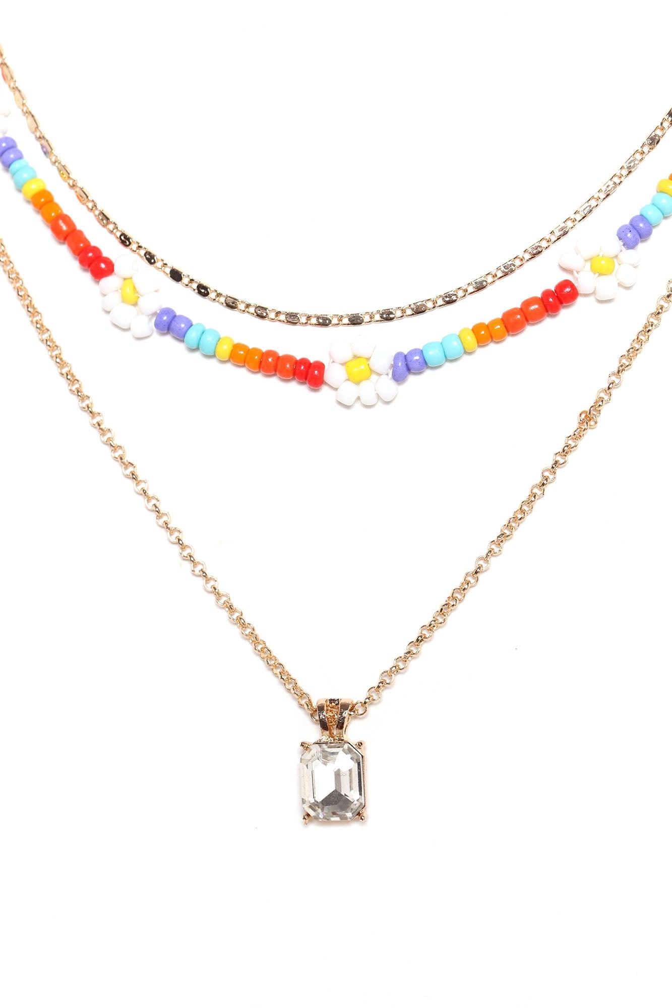 رنگین زندگی پرتوں کا ہار - ملٹی رنگ