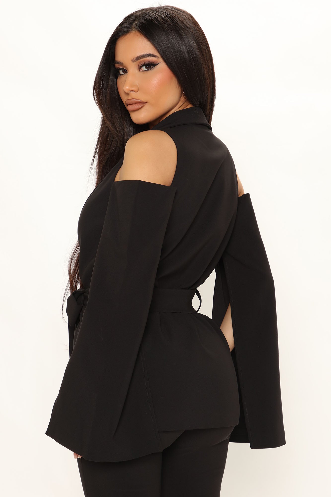 میا بلیزر پینٹ سیٹ 29 - سیاہ