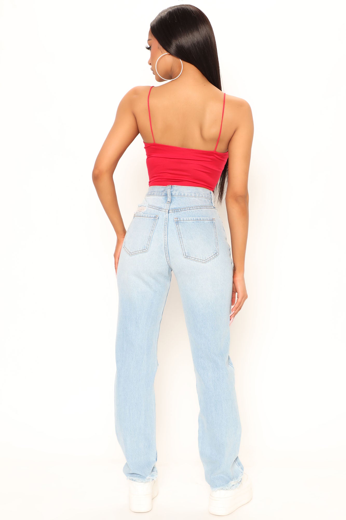 Courtney Crop Cami - Rot