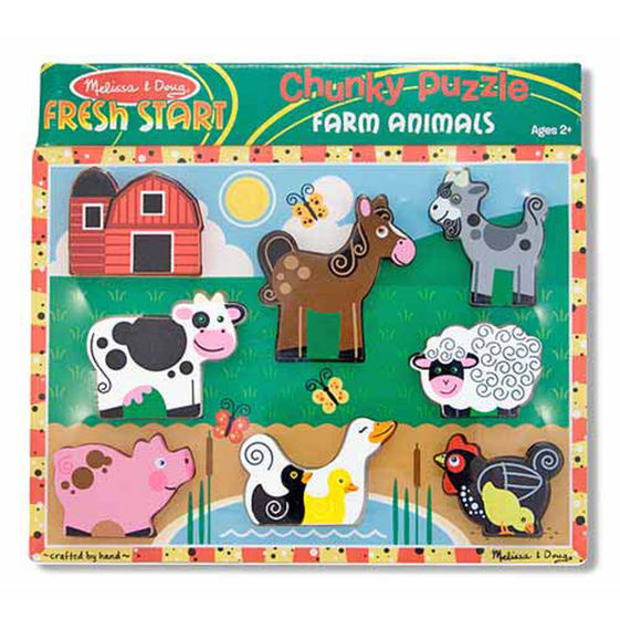Wooden Chunky Puzzle Farm Animals