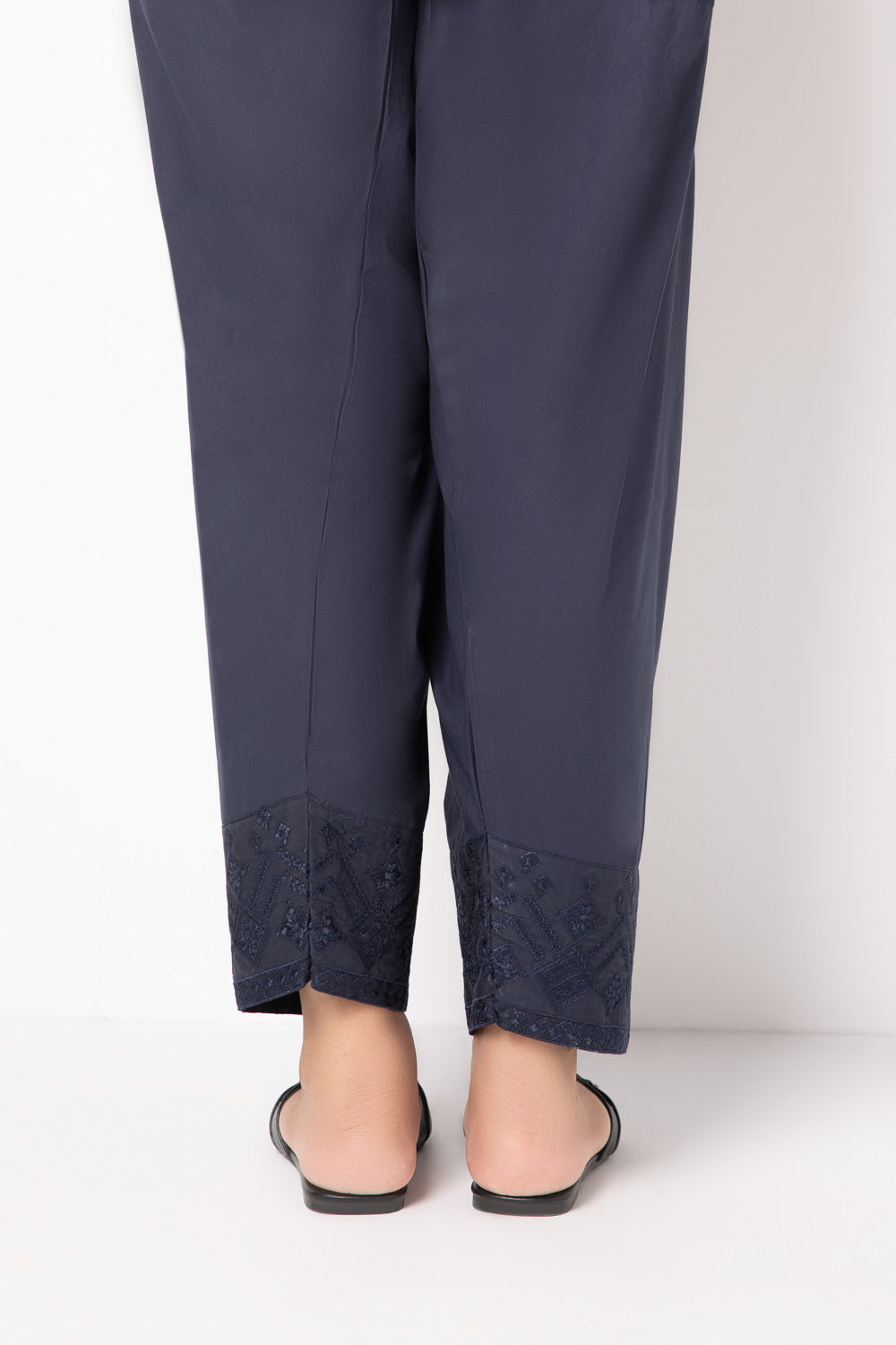 Embroidered Cambric Shalwar