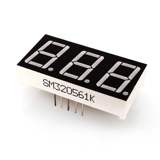 110-DIS3D-RED 0,56 3-stellig Rot-Kathode 12p