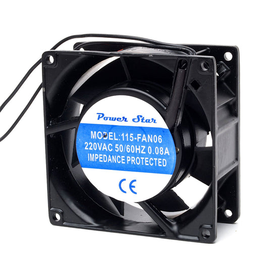 115-FAN06 Lüfter 3,5 220VAC 92x38mm Metall