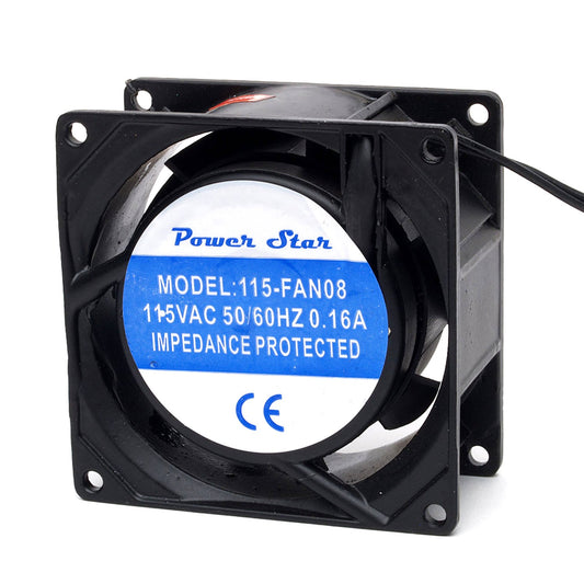 115-FAN08 Lüfter 3 115VAC 80X38mm Metall