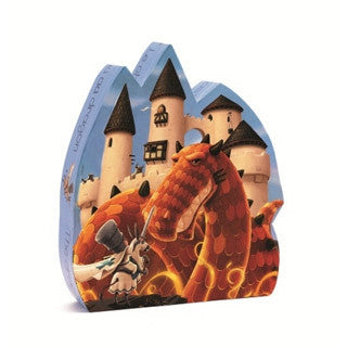 Dragon Castle Silhouette Puzzle