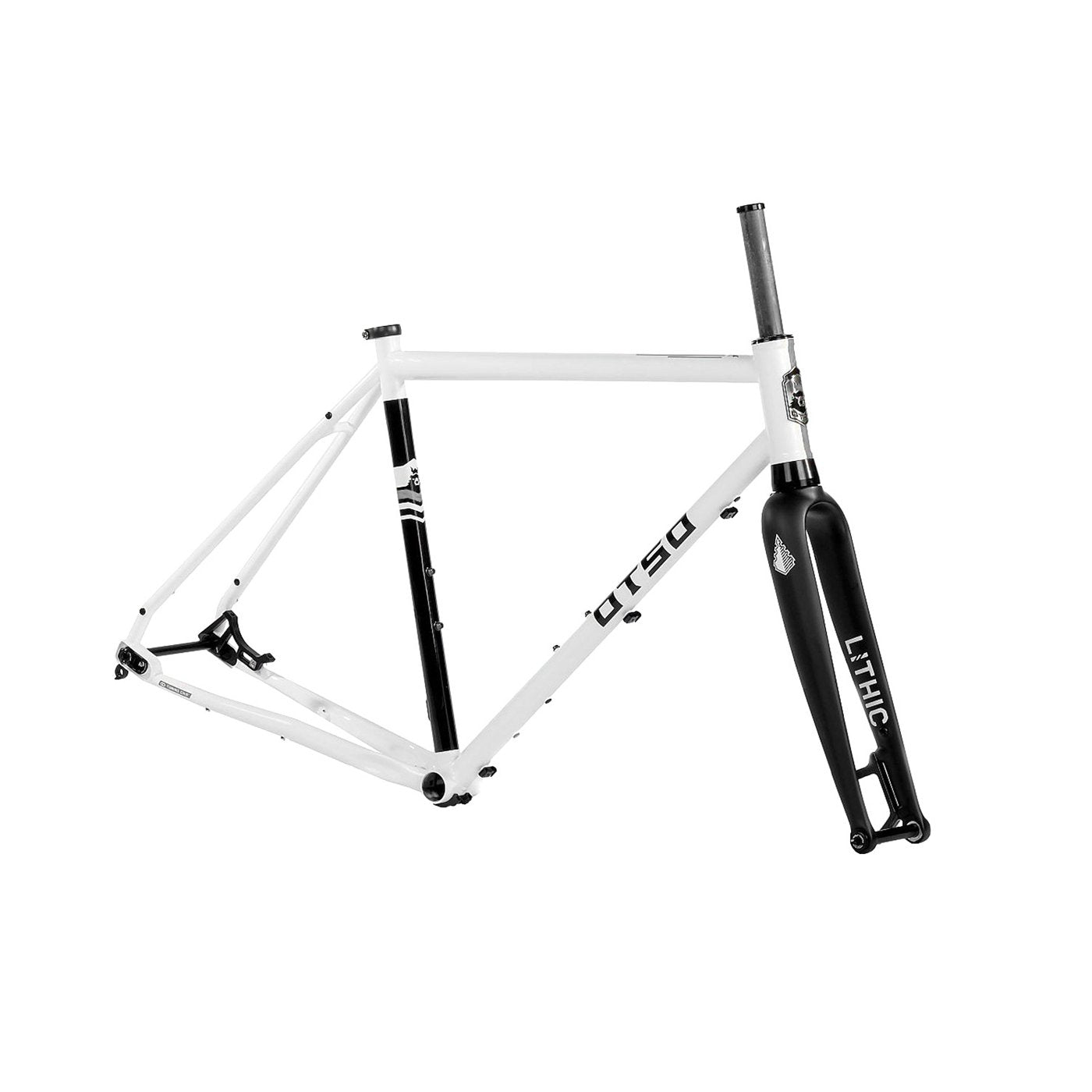 Schwarzer Ständer - Weiß