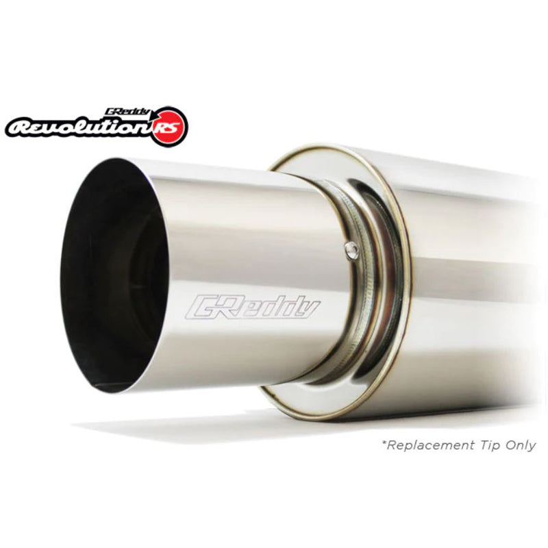 GReddy SS Tip (115mm Dia/120mm Length) for Universal 3in Revolution RS Muffler (gre11001140)
