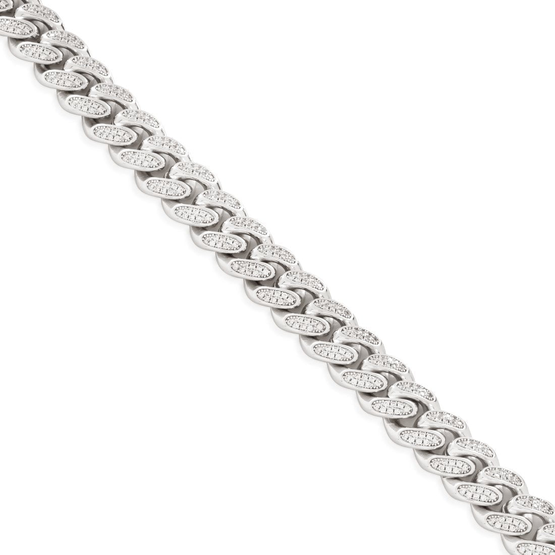 12mm Iced Miami Cuban Link Choker Chain