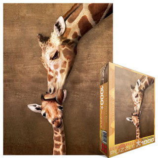 Giraffe & Mutterkuss Puzzle