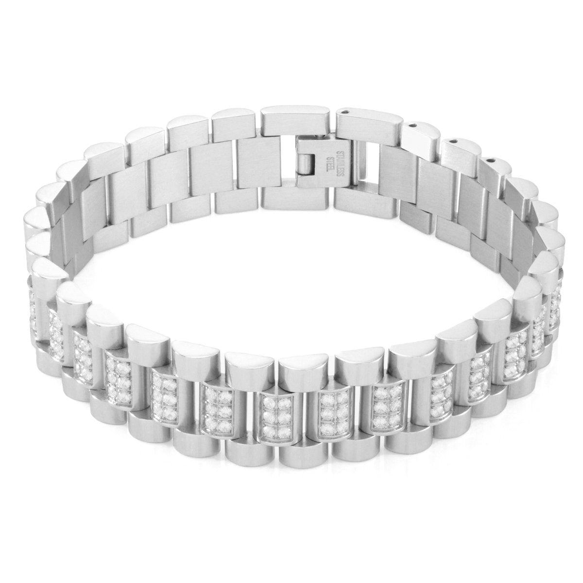 15 mm großes Rolex-Gliederarmband mit Eis
