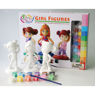 Paint Your Own Girl Figures