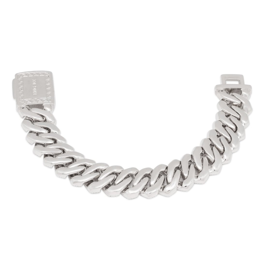 18mm Iced Diamond Cut Baguette Miami Cuban Link Bracelet