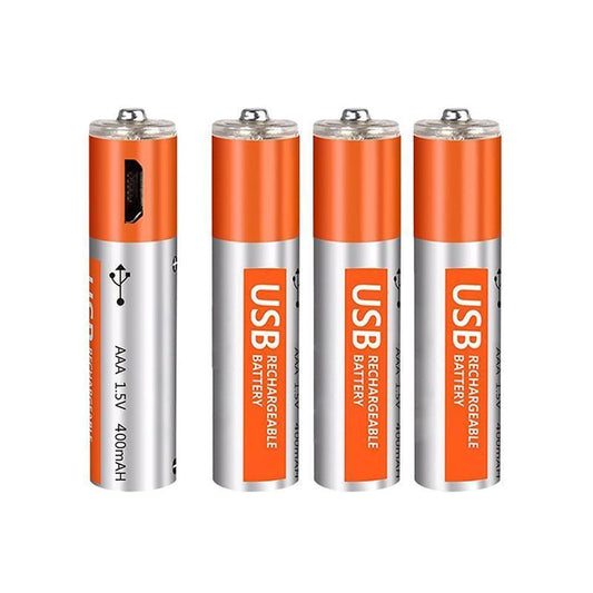 USB ریچارج ایبل بیٹریاں (4 پی سی)