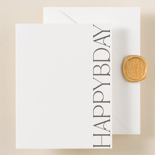 Windsor Letterpress Geburtstagskarte