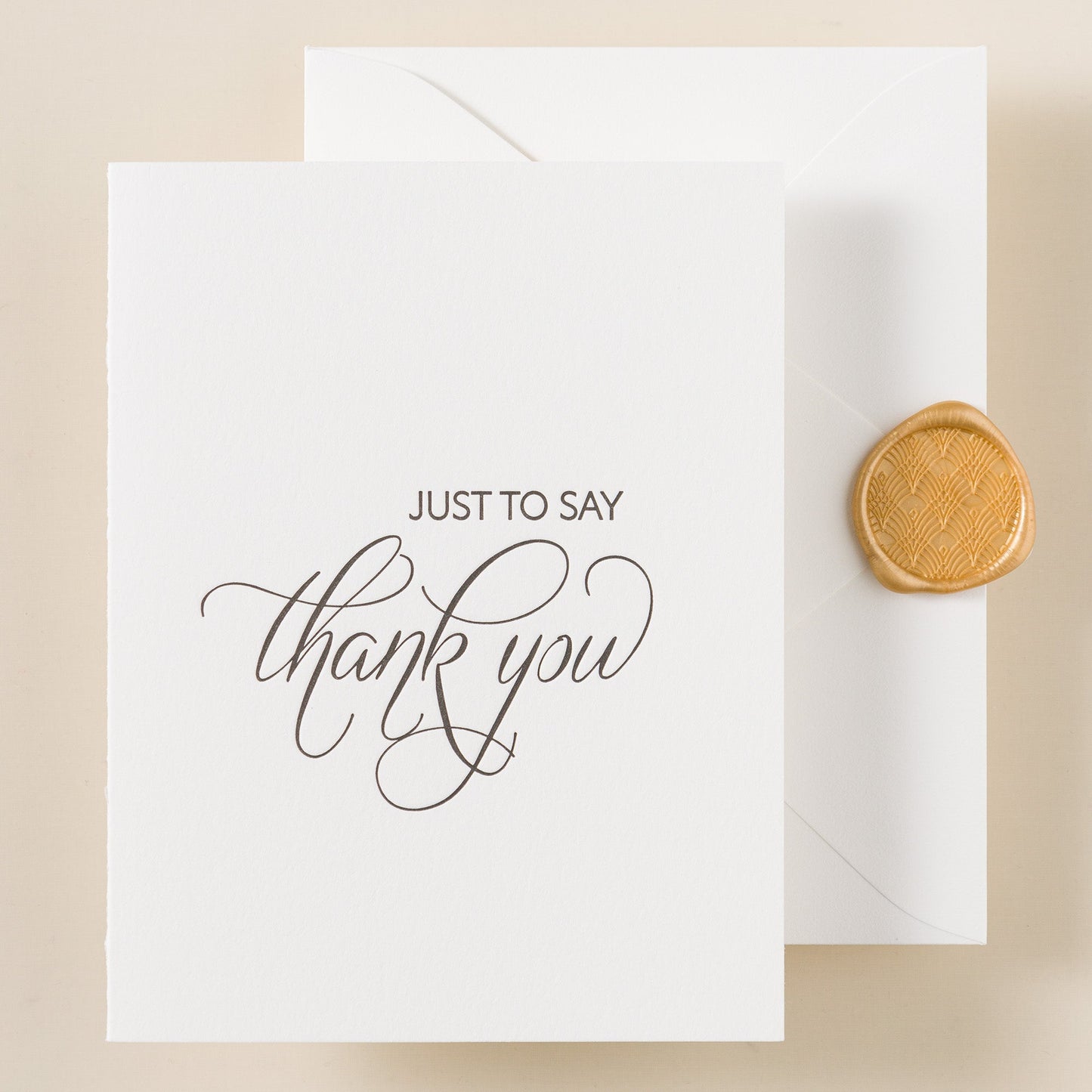 Jasper Letterpress Dankeskarte