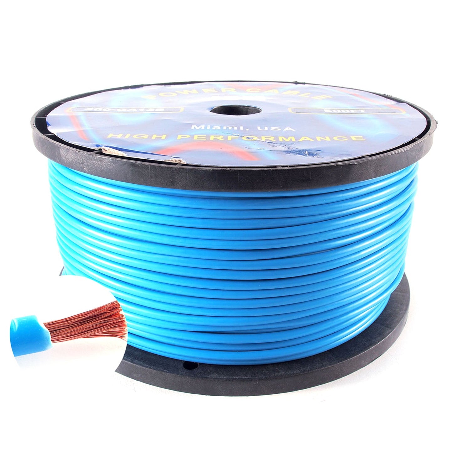 300-GA12/B500FT 500FT 12GA Blue Wire