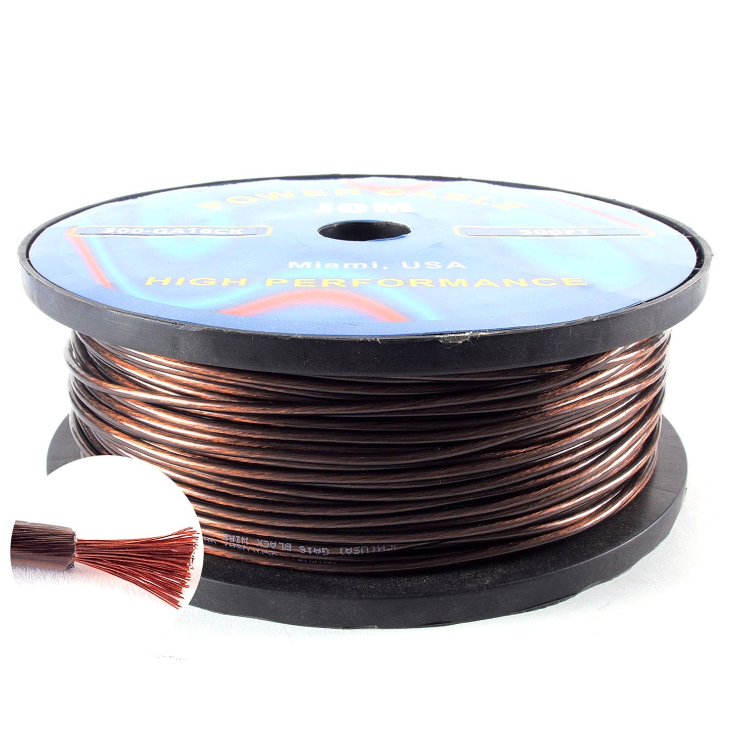 300-GA16/CK500F 500FT 16GA Clear/Black Wire