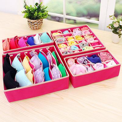 فولڈ ایبل الماری انڈرویئر آرگنائزر (4 پی سی)