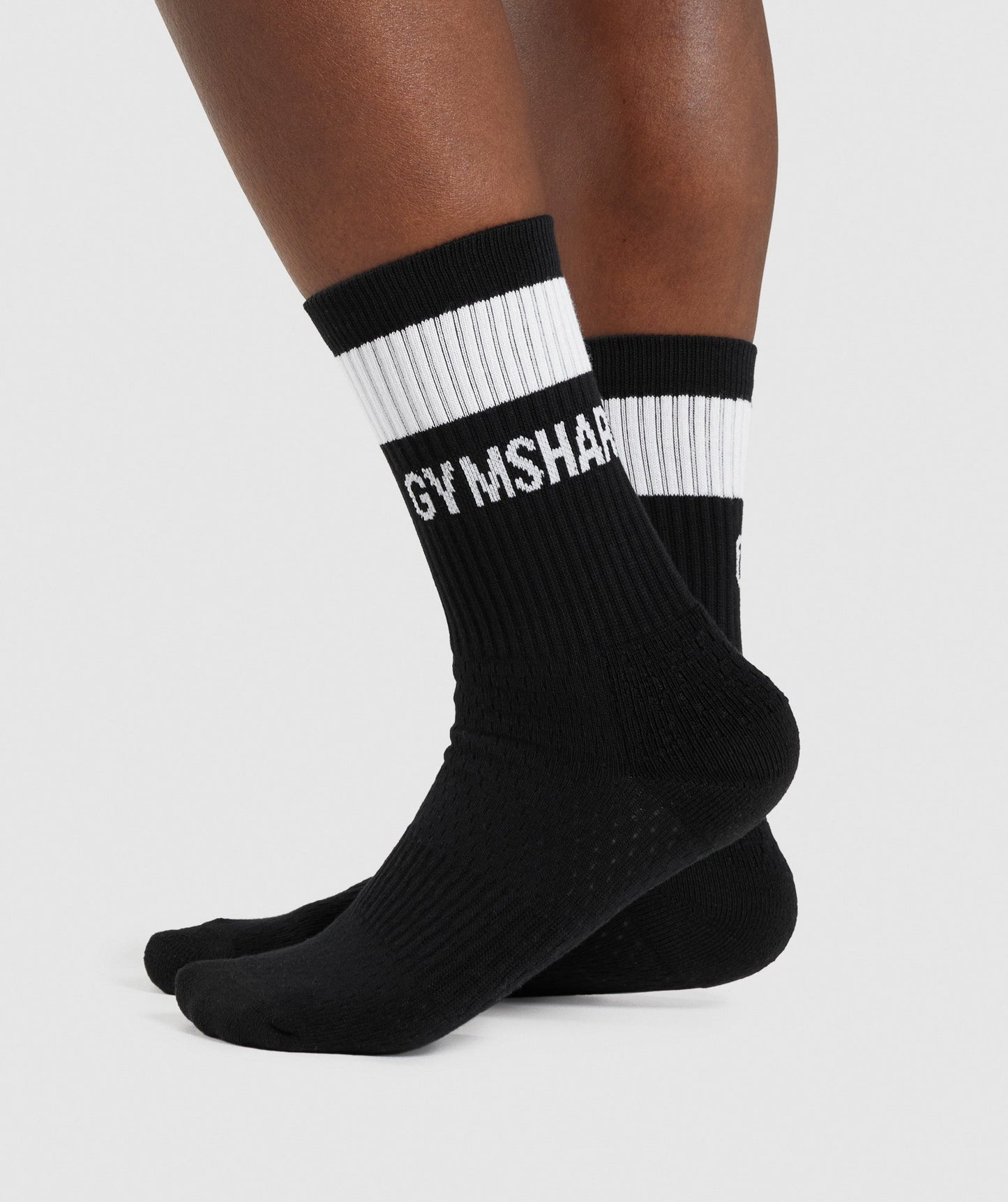 Gymshark Premium Logo Crew Socken 1pk - Schwarz