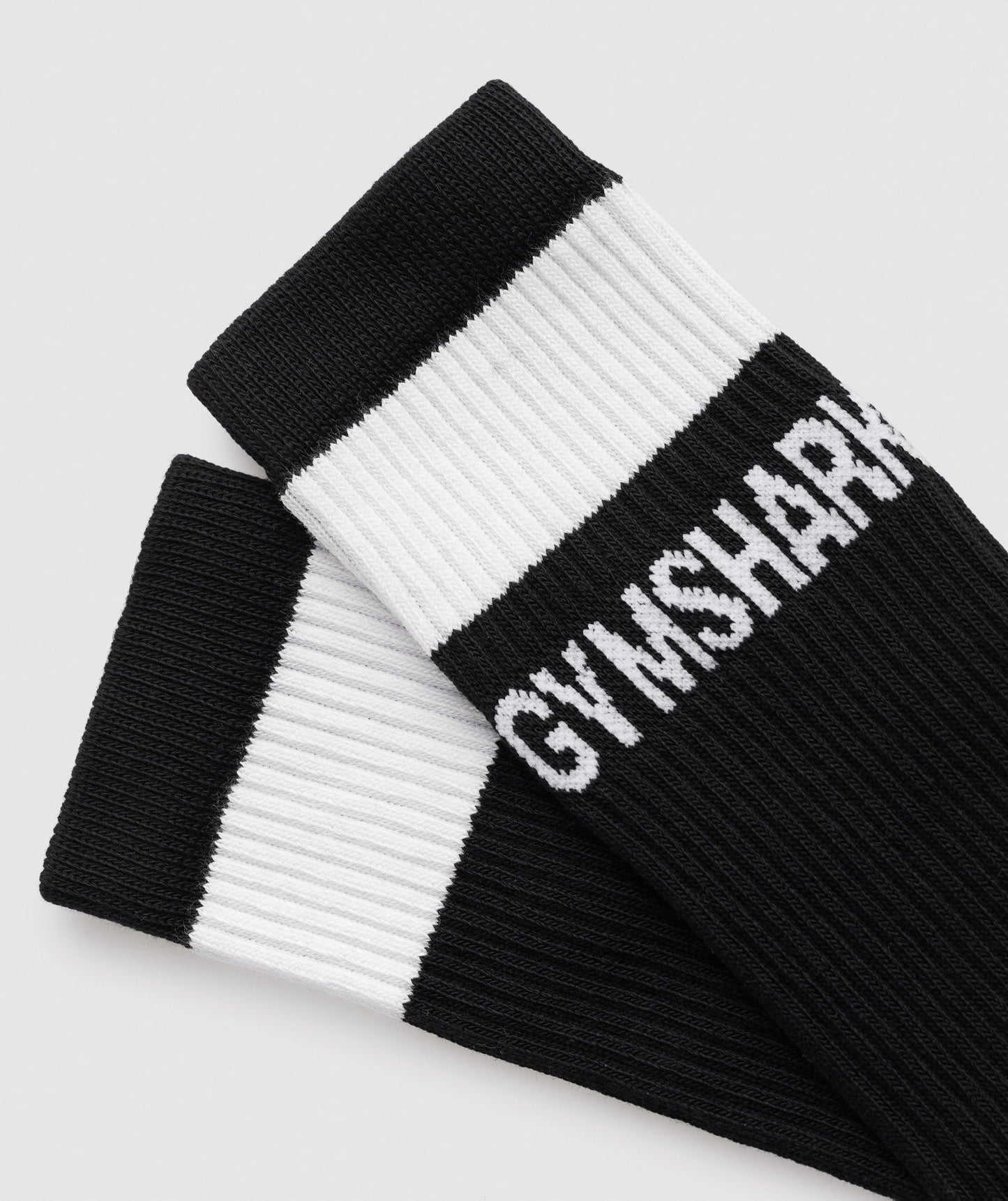 Gymshark Premium Logo Crew Socken 1pk - Schwarz