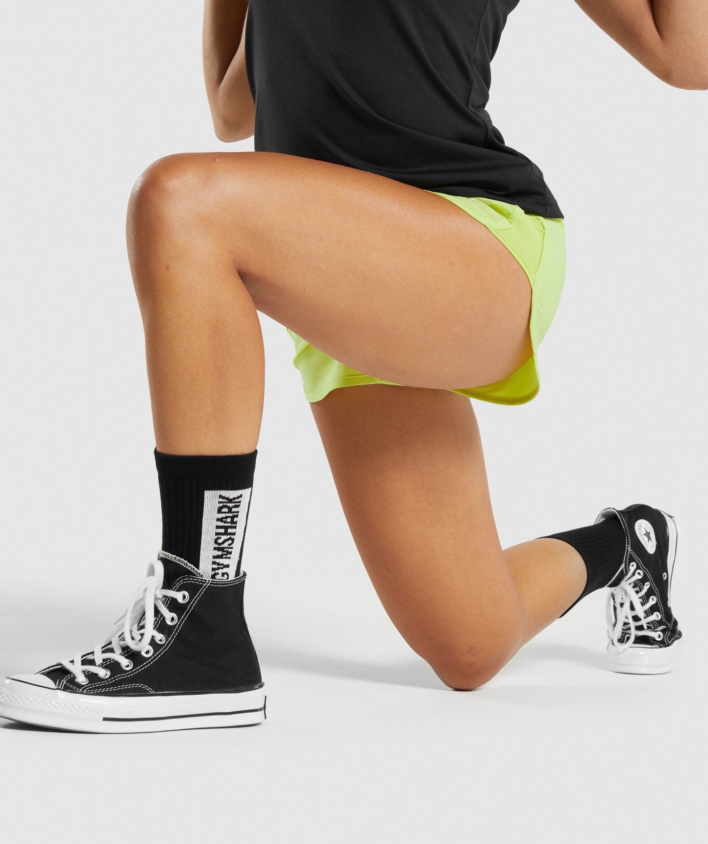 Gymshark Premium Logo Crew Socken 1pk - Schwarz