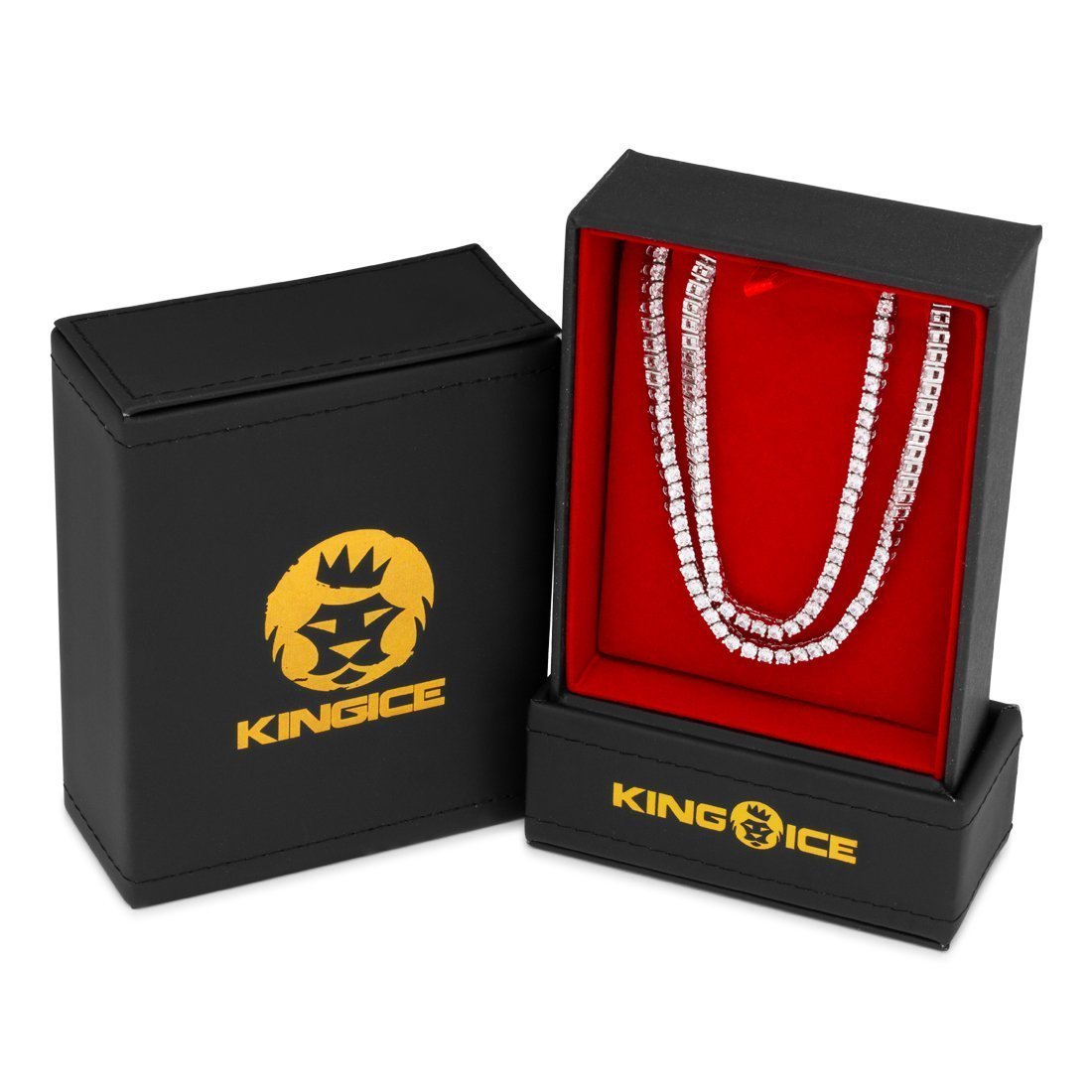 3 mm Tennisketten-Halsband-Set