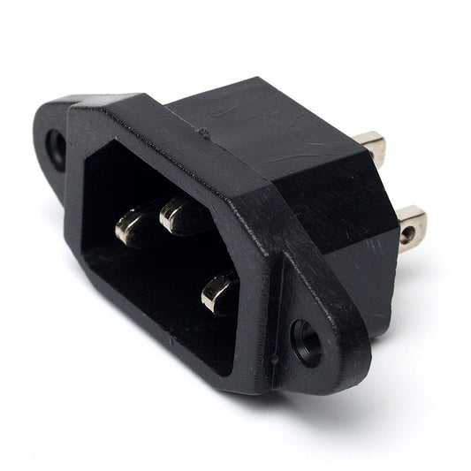 45-U102 3P AC-Netzstecker Schwarz