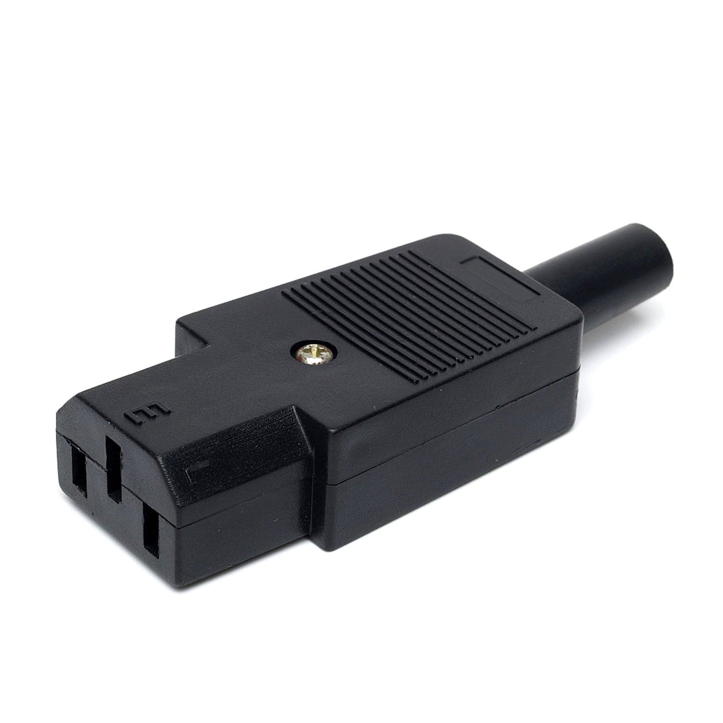 45-U103 3P AC-Strombuchsen Schwarz