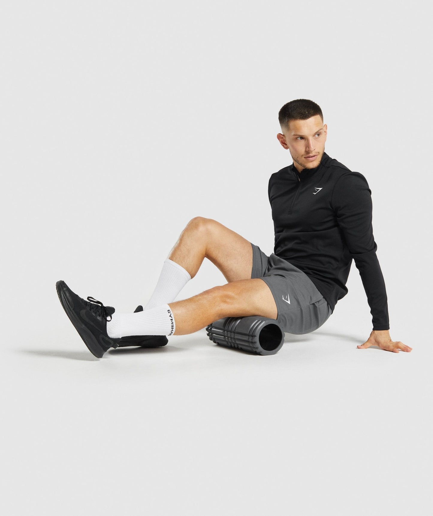 Gymshark Premium Logo Crew Socken 1pk - Weiß