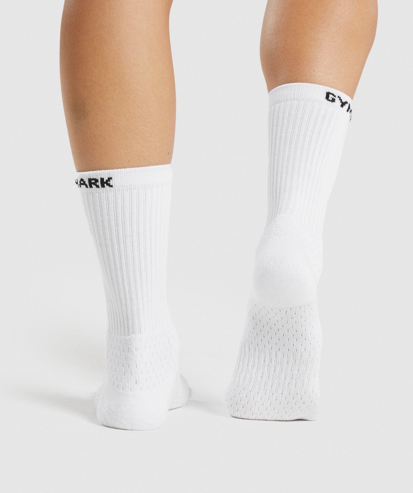 Gymshark Premium Logo Crew Socken 1pk - Weiß