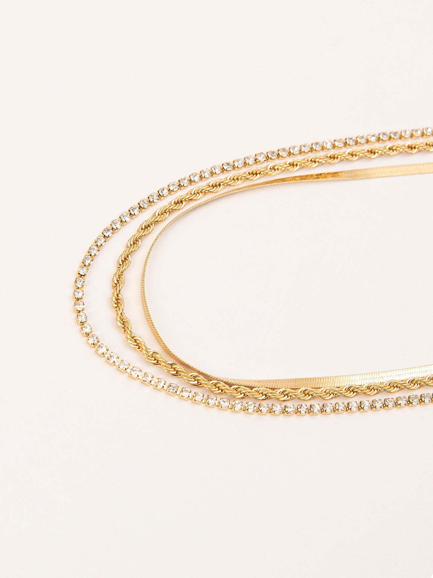 Gleaming Layered Necklace