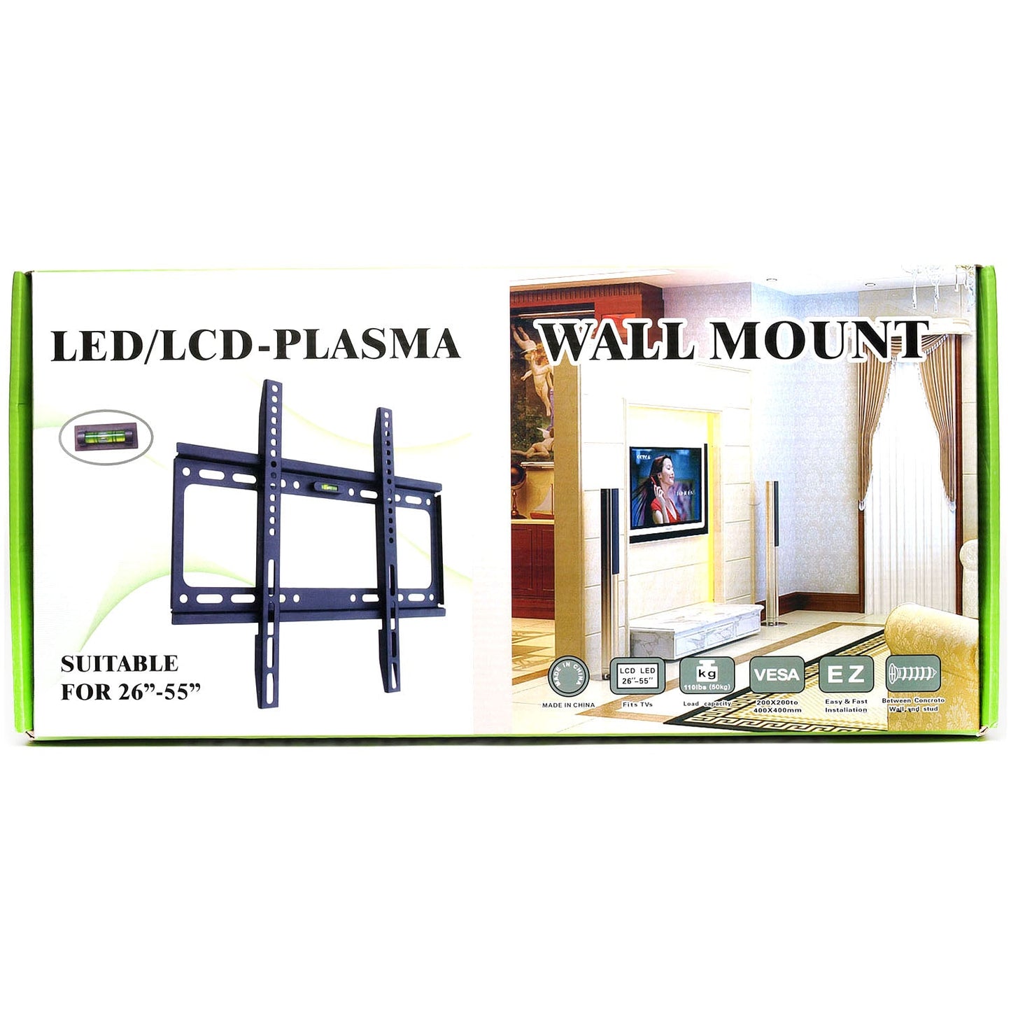 58-TM1231 26-55TV वॉल माउंट फ़िक्स.110lbs"