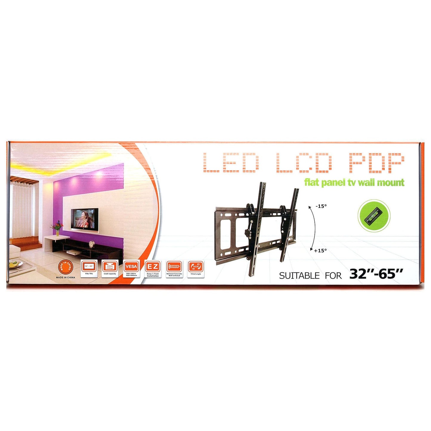 58-TM2251 32-65TV वॉल माउंट एडज.110lbs"