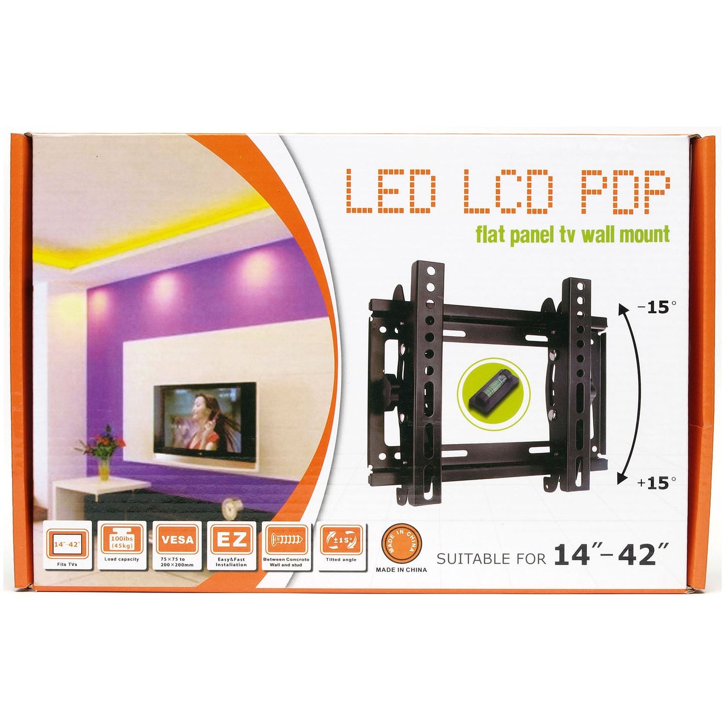 58-TM2252 14-42TV वॉल माउंट एडज.110lbs"