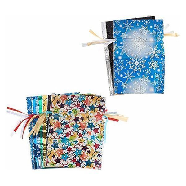 Kordelstring -Weihnachtsgeschenkbeutel (15 Sets)