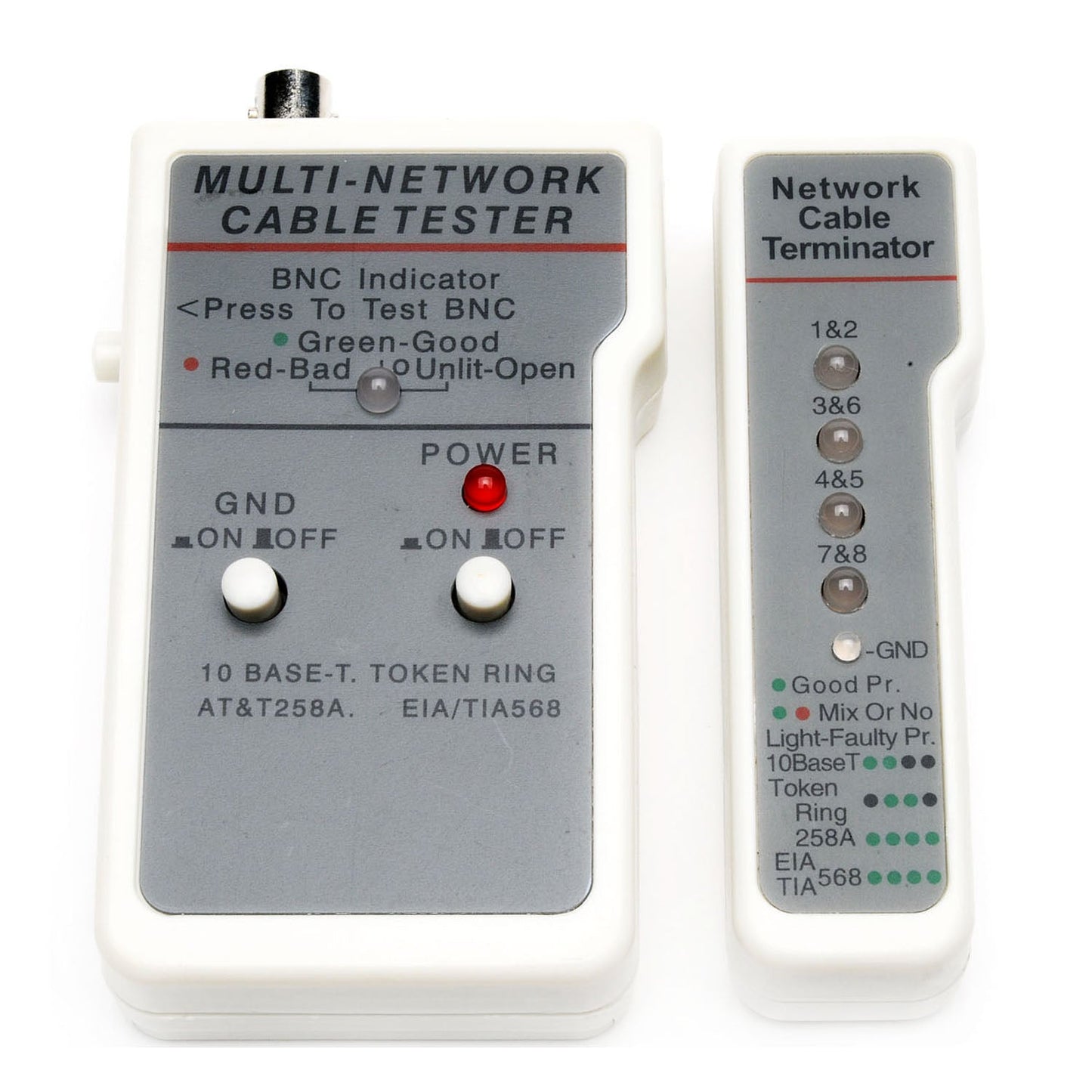 60-CT3 Netzkabeltester BNC/RJ45