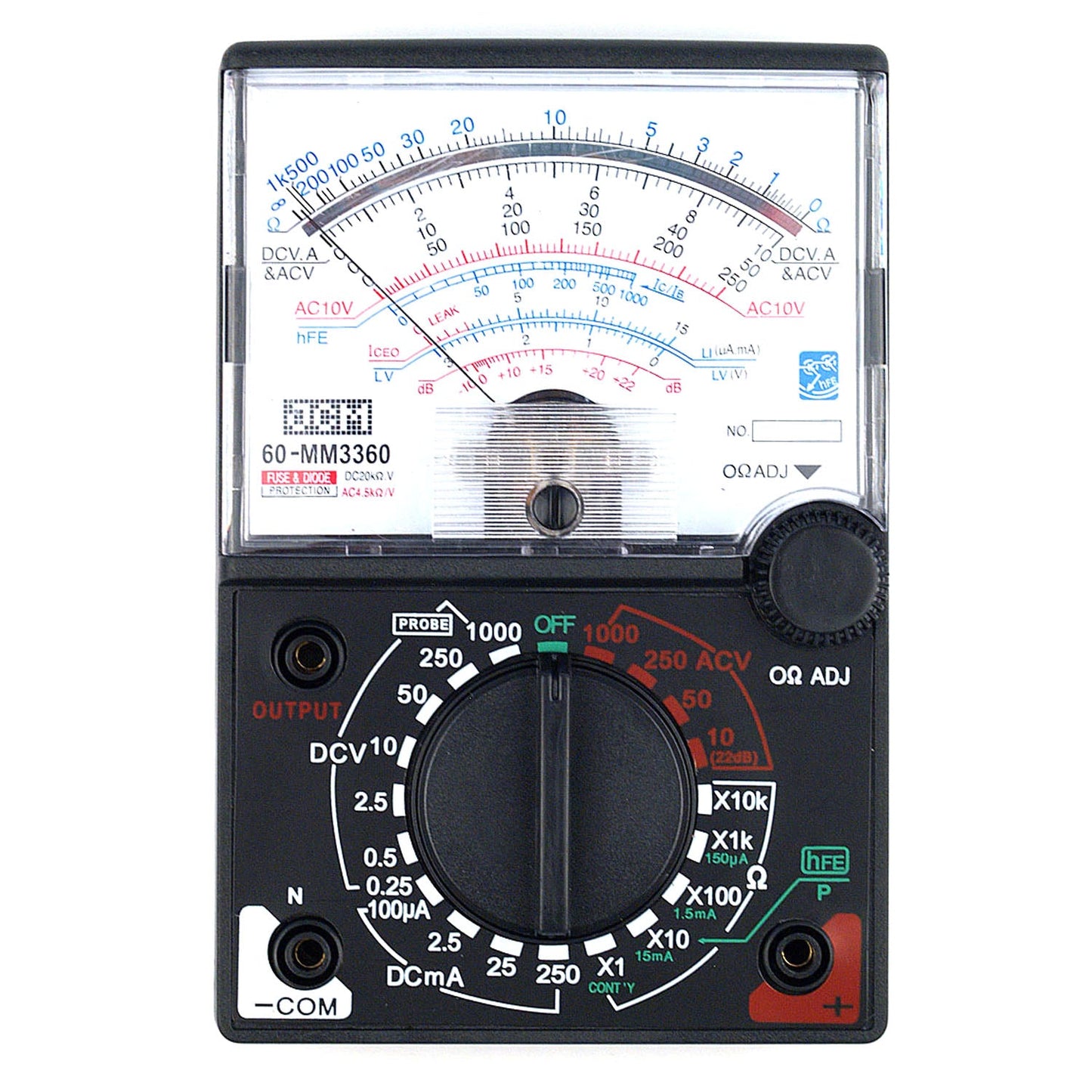 60-MM3360 Analogmultimeter sunwa