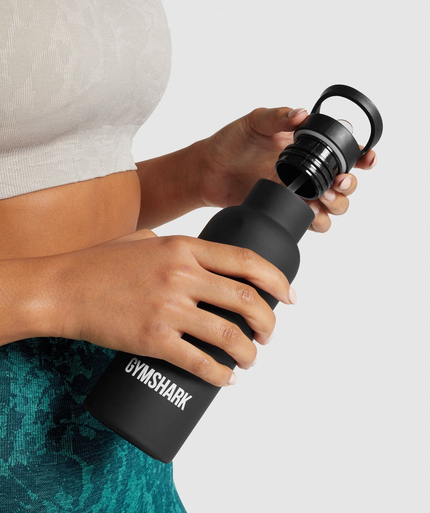 Gymshark 20oz Strohflasche - Schwarz