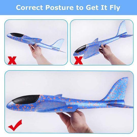 Schaumstoff -Plastikflieger -Segelflugzeugflugzeug (2pcs)