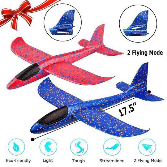 Schaumstoff -Plastikflieger -Segelflugzeugflugzeug (2pcs)