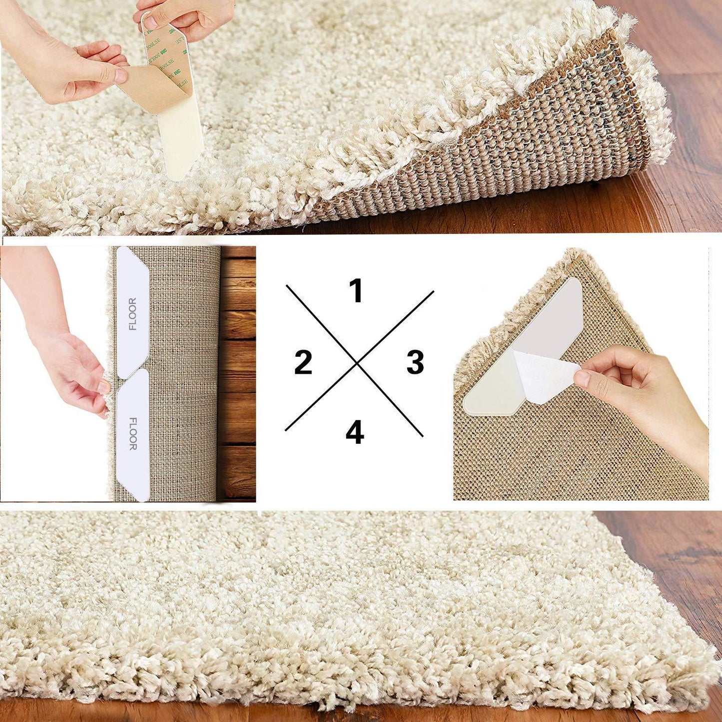 Teppich Gripper (8 PCs)