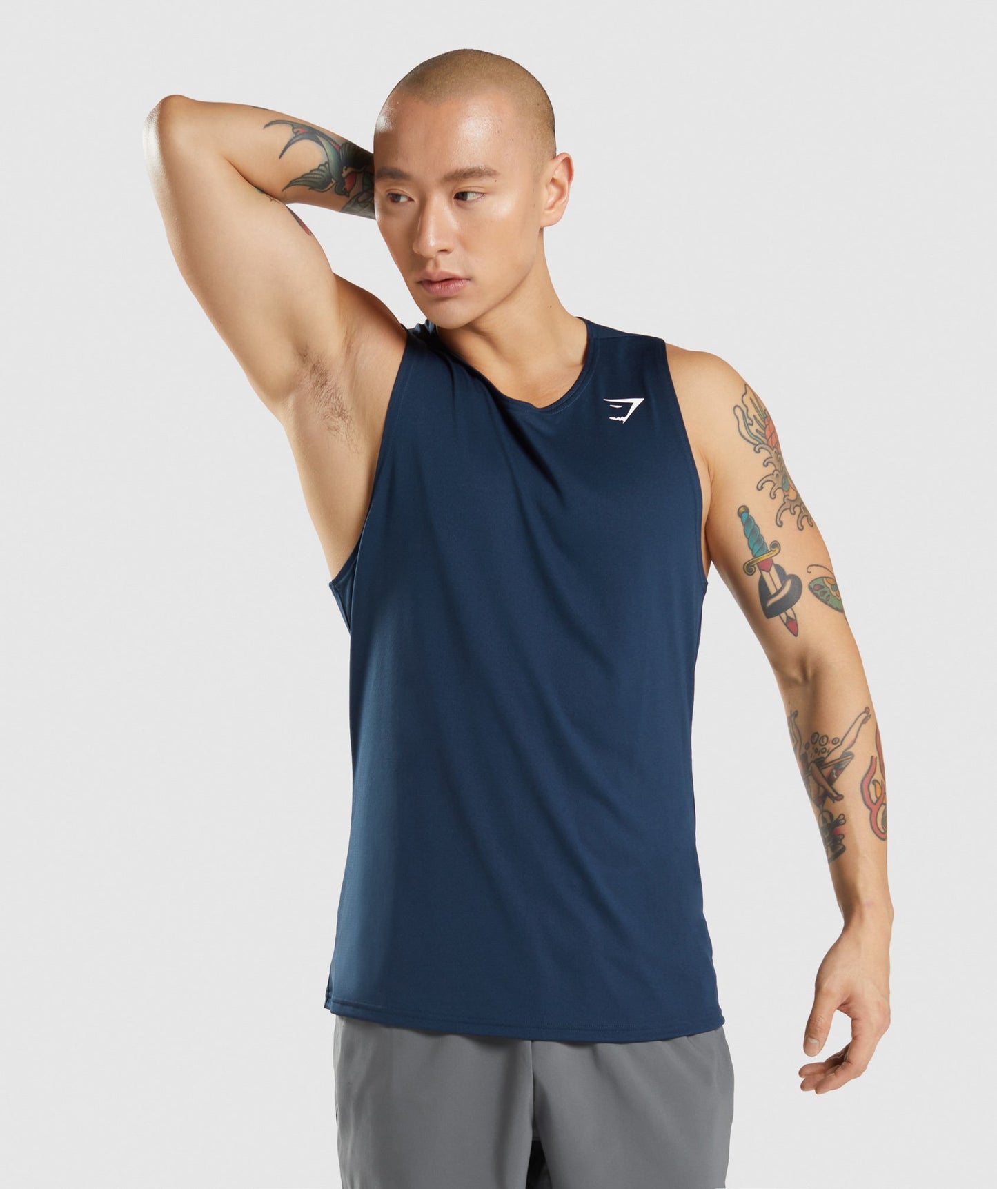 Gymshark Ankunft Tank - Marine