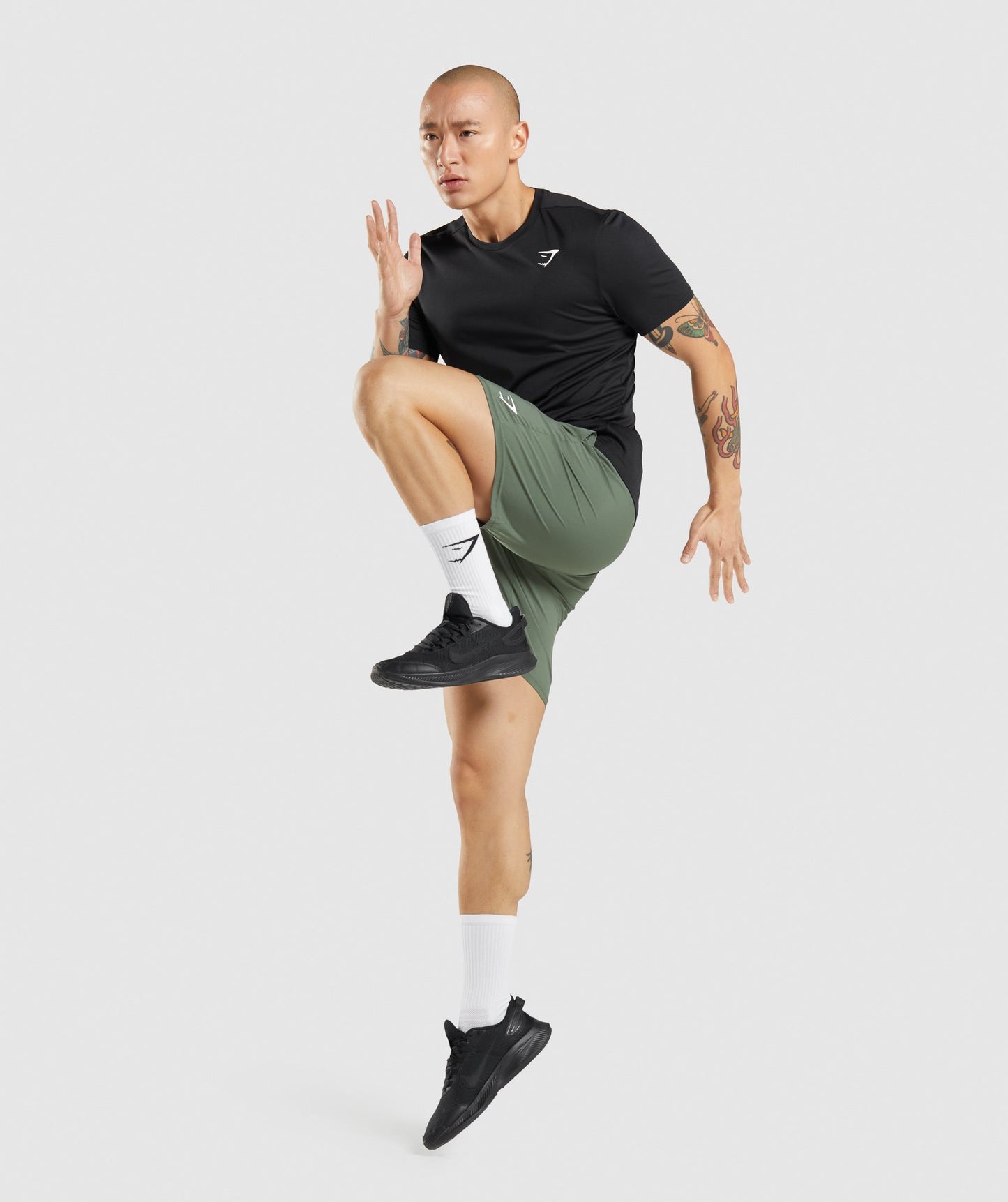 Gymshark Ankunft T -Shirt - Schwarz