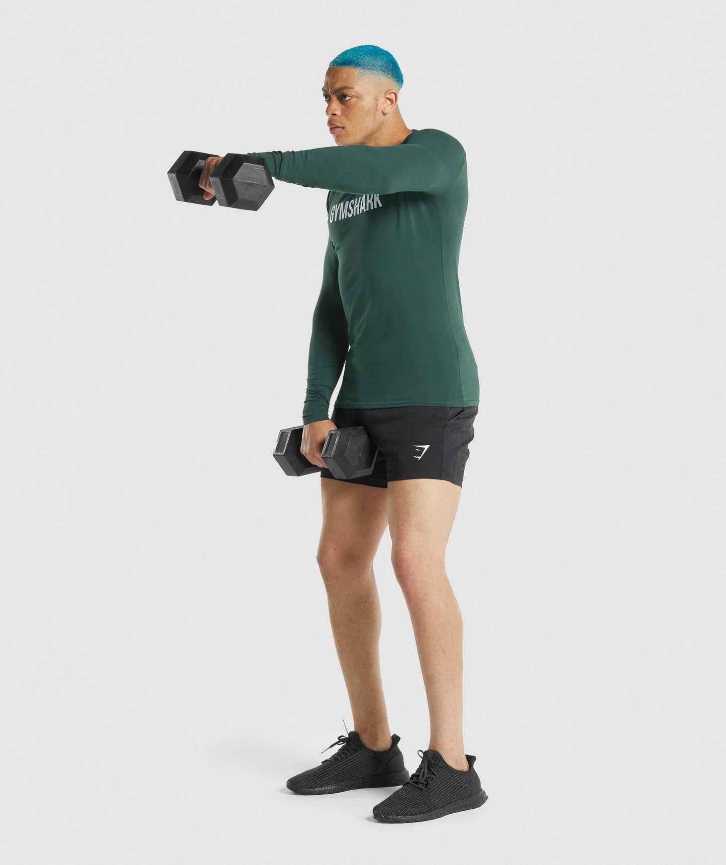 Gymshark Apollo Langarm T -Shirt - dunkelgrün