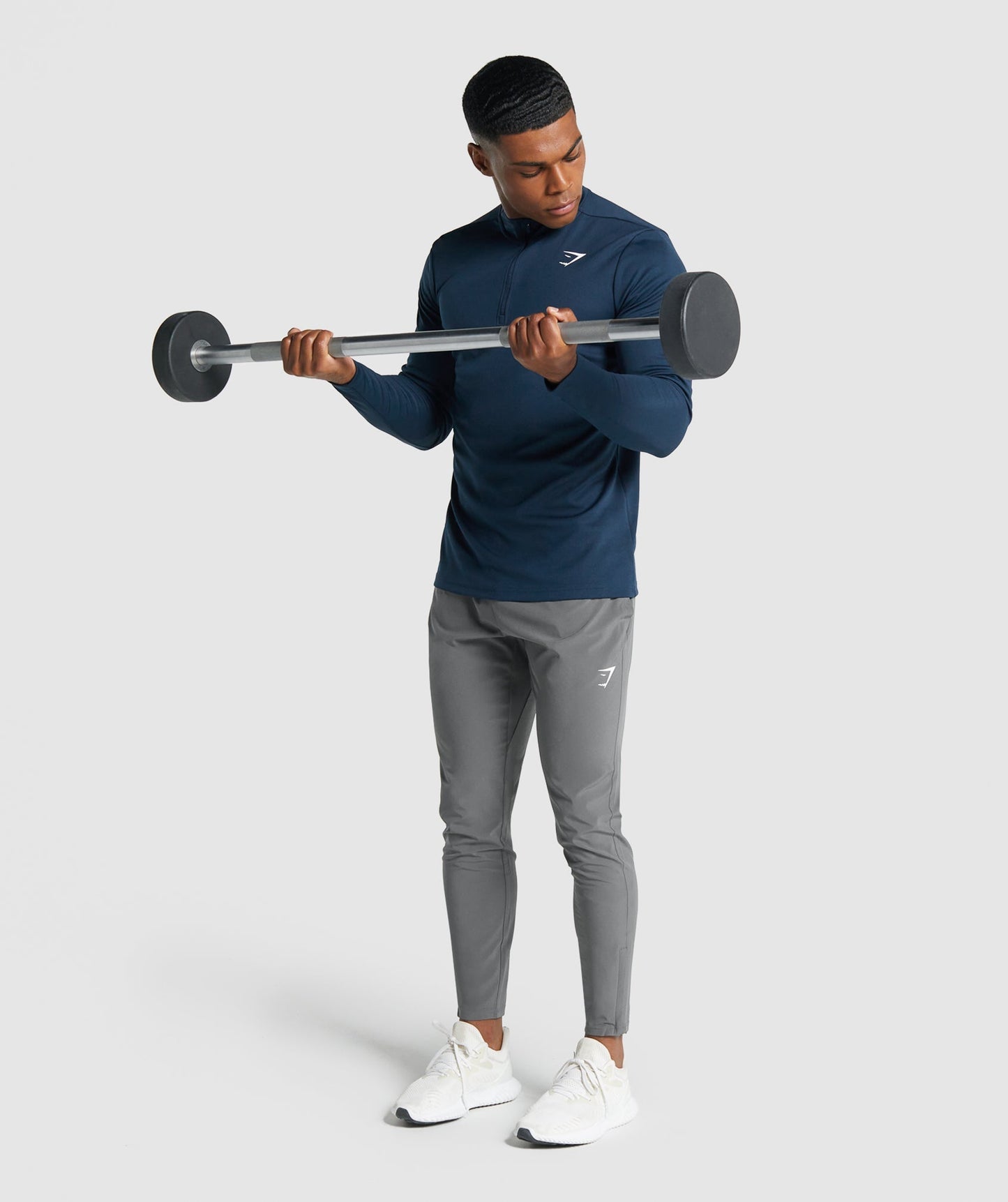 Gymshark Ankunft 1/4 Zip Pullover - Marine