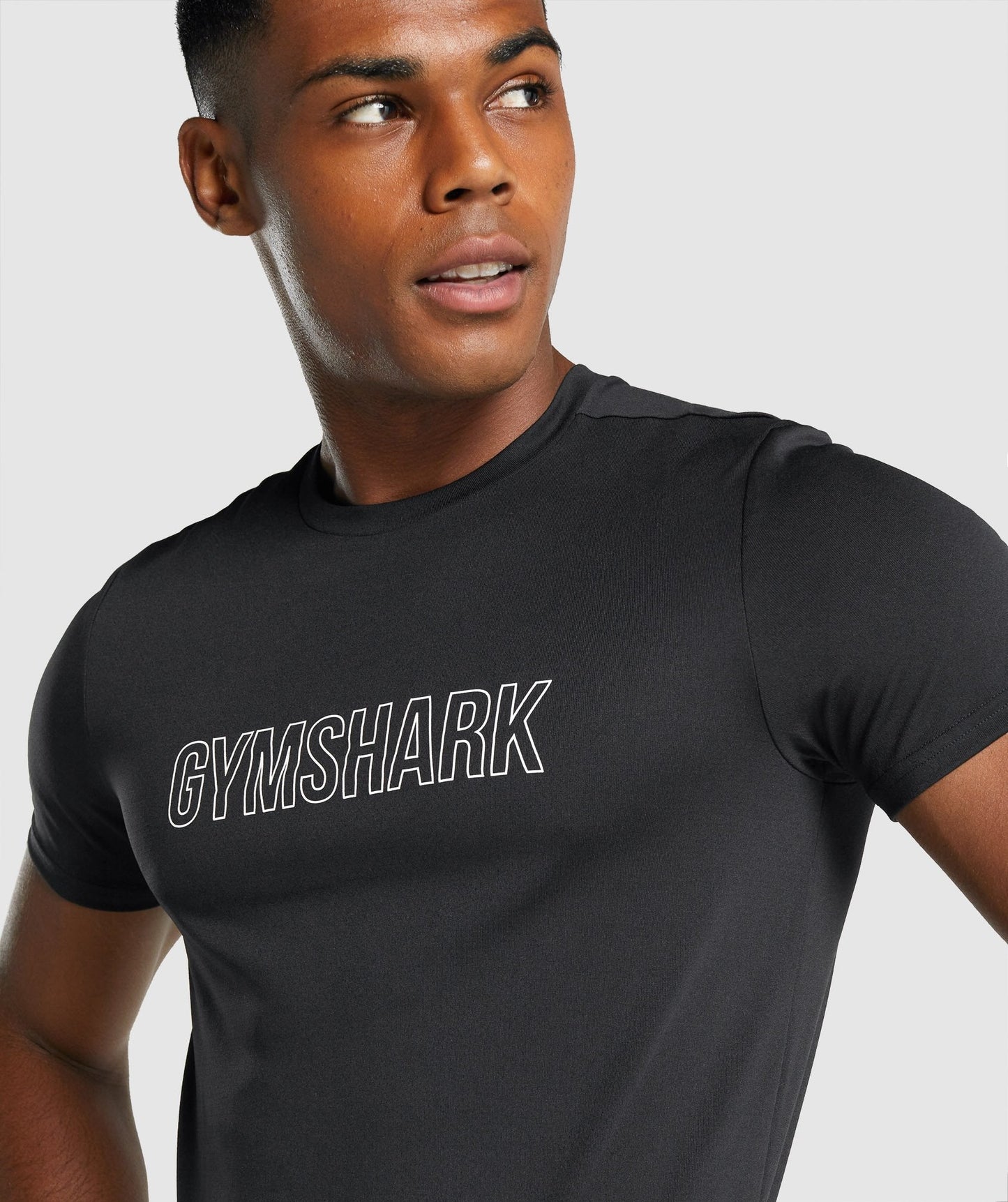 Gymshark Ankunft Grafisches T -Shirt - Schwarz