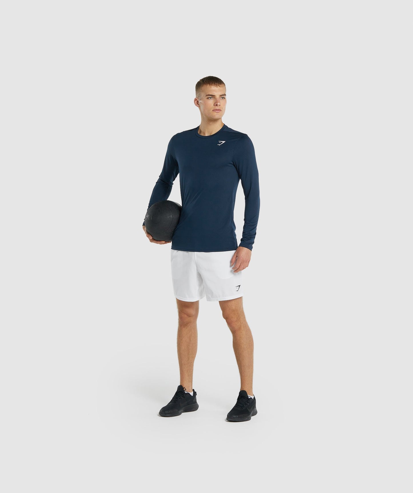 Gymshark Ankunft Langarm T -Shirt - Marine