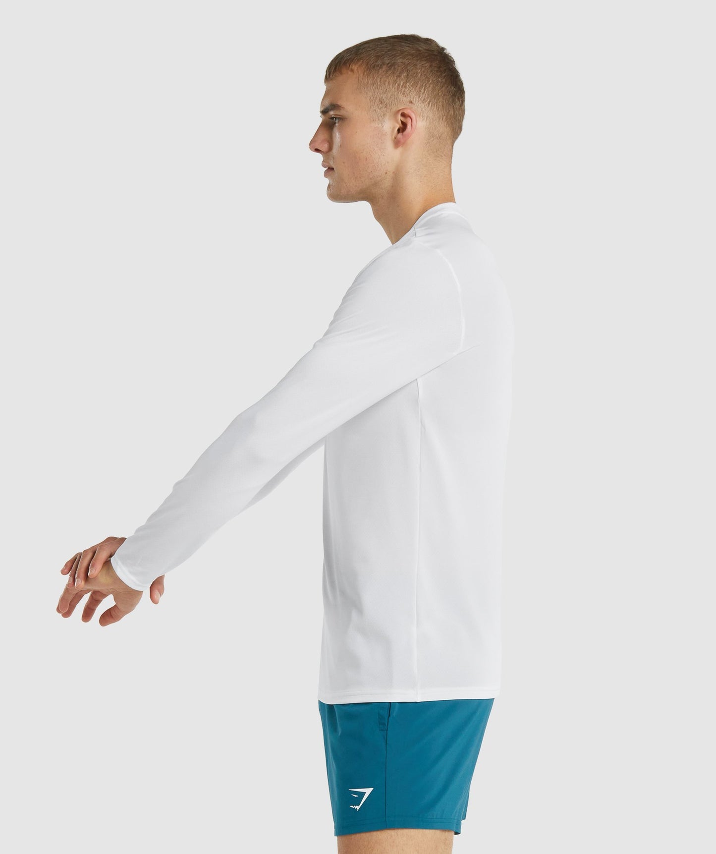 Gymshark Ankunft Langarm T -Shirt - Weiß