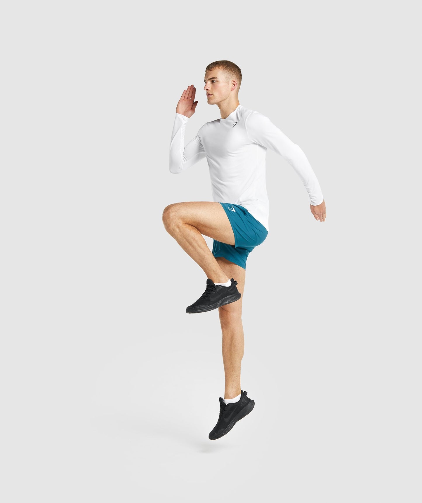 Gymshark Ankunft Langarm T -Shirt - Weiß